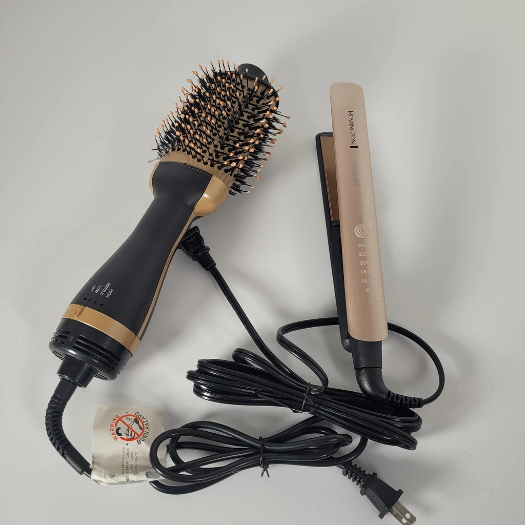 Combo Cepillo Secador Plancha Keratina